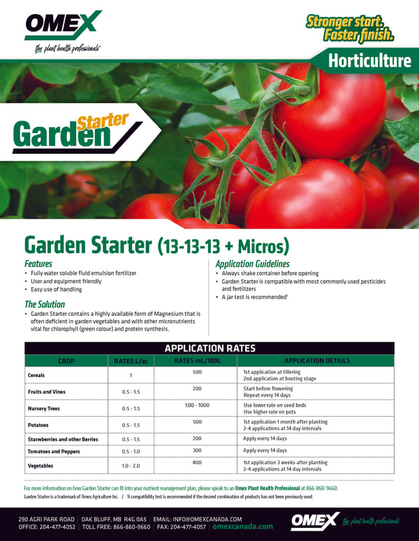 Omex Garden Starter (13-13-13 + Micros)