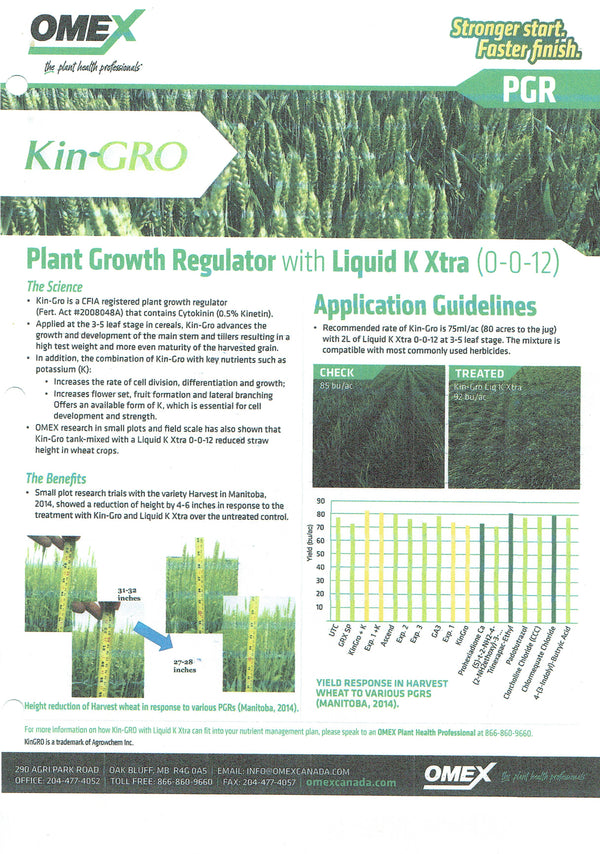 Omex Kin-Gro (Plant Growth Regualtor with Liquid K Xtra)