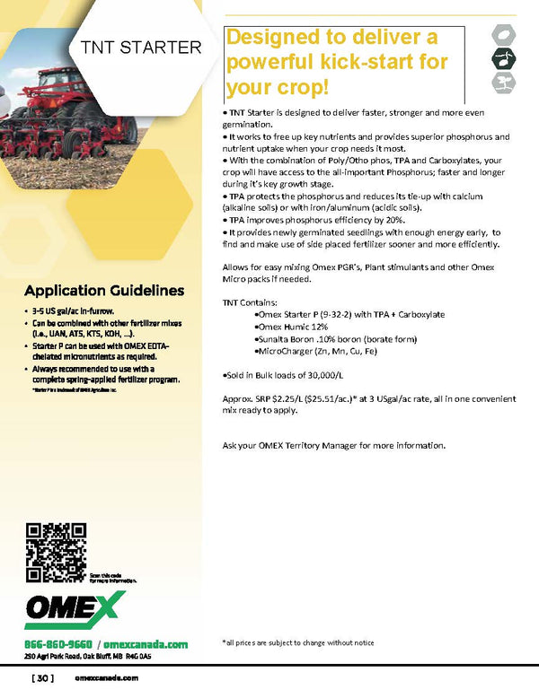 Omex TnT Starter (Designed to deliver a powerful kick-start for your crop!)