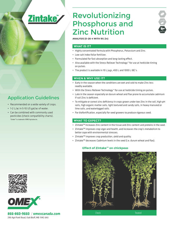 Omex Zintake (Revolutionizing Phosphorus and Zinc Nutrition)